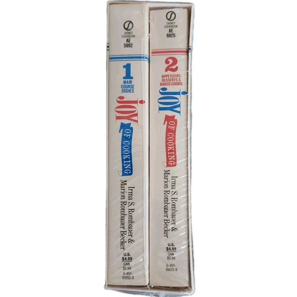 The Joy of Cooking Cookbook 2 Paperback Box Set 1974 Signet Irma Rombauer NEW